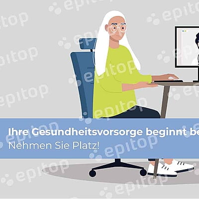 Print & Online Grafik "Ihre Gesundheitsvorsorge beginnt bei uns!"