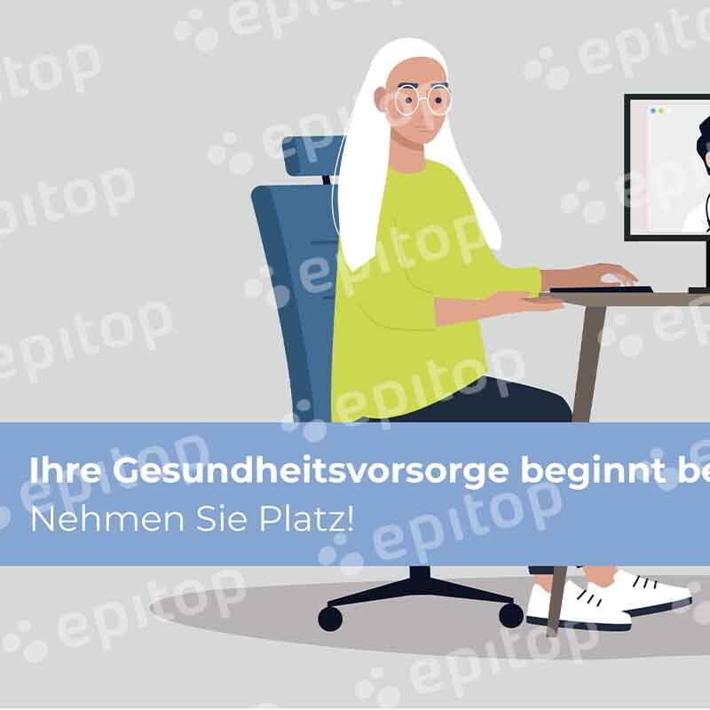 Print & Online Grafik "Ihre Gesundheitsvorsorge beginnt bei uns!"