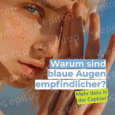 Social-Media Post "Blaue Augen"