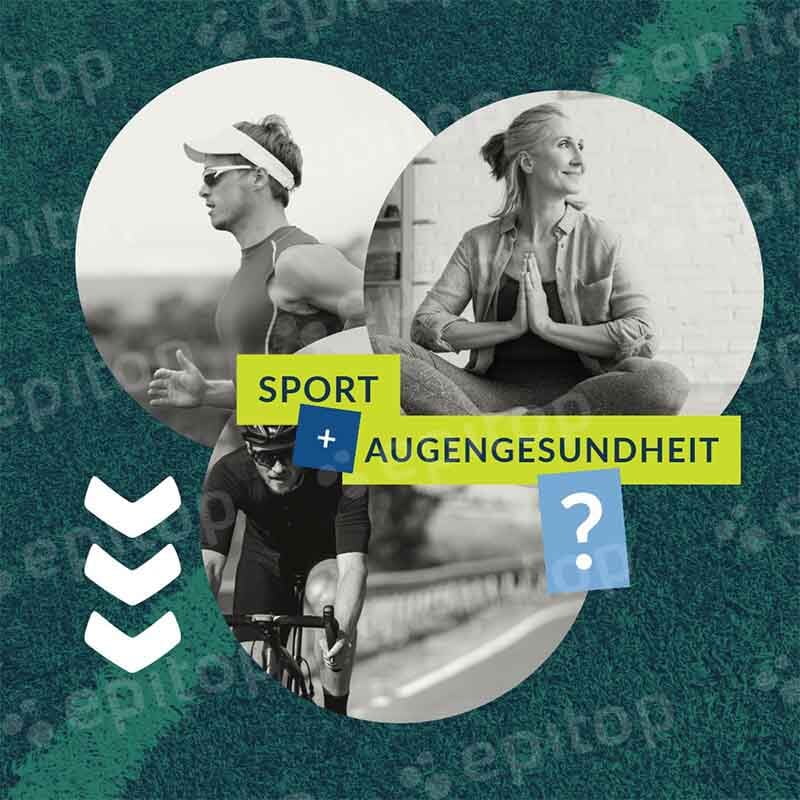 Social-Media Post "Sport und Augengesundheit"